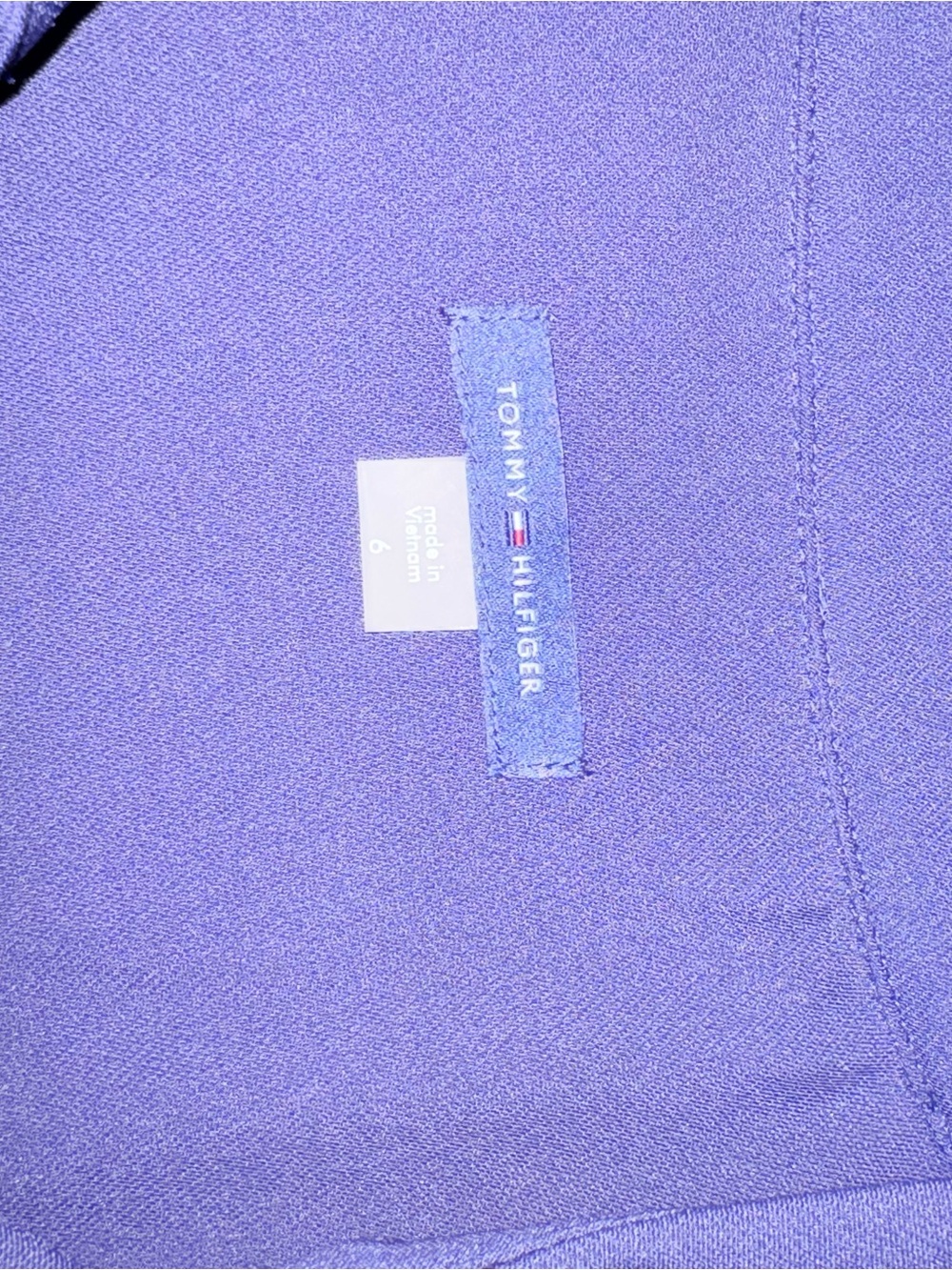 Timmy Hilfiger Blue Patterned Long Sleeve Shirt Dress with Belt, size 6 - Picture 9 of 11